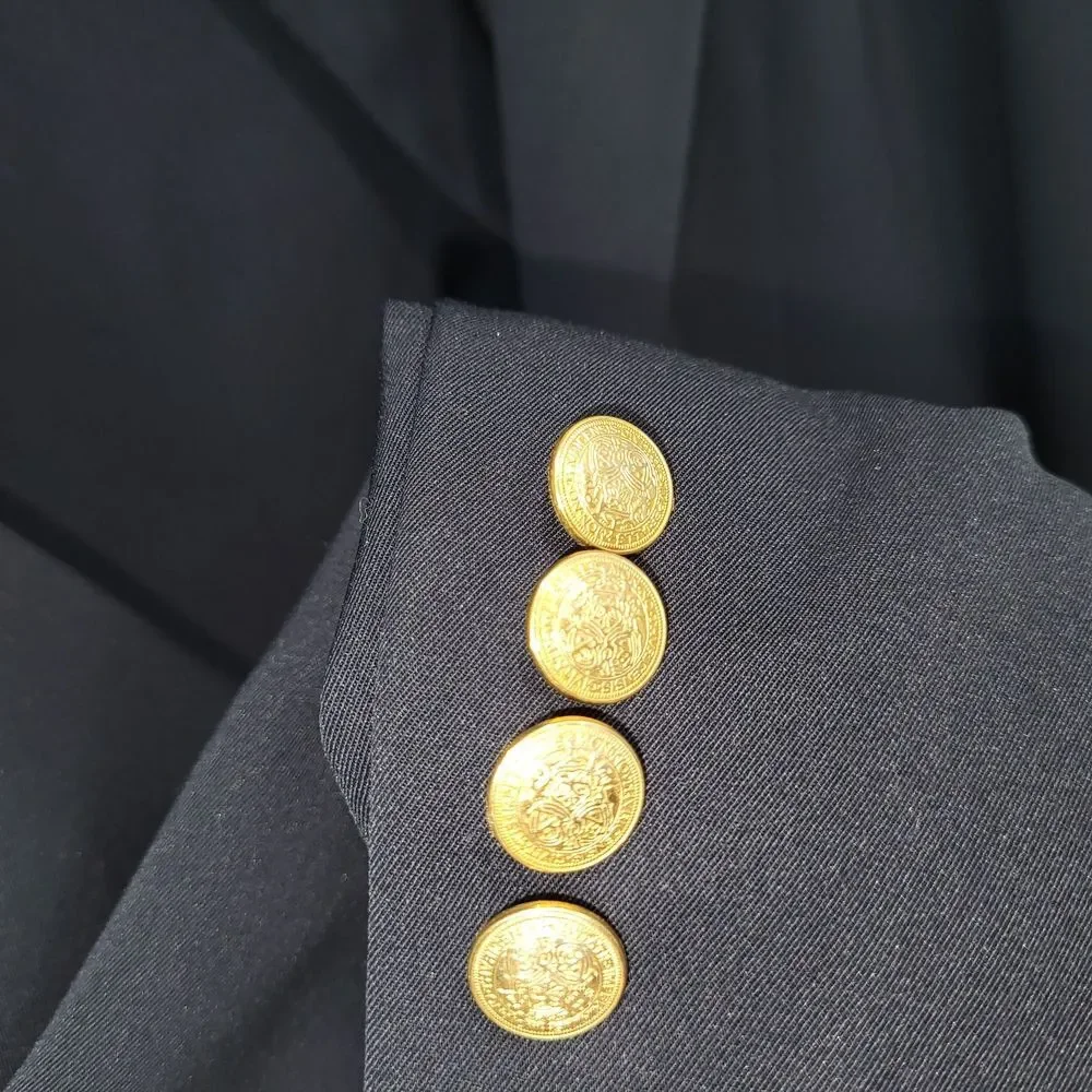 NEW L L Bean Classic Navy Blazer with Gold Buttons 40 Tall